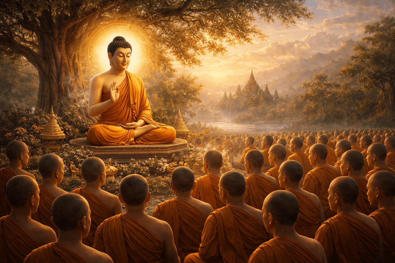 The Buddha — lead visual for Buddha Maarg (proposal phase).